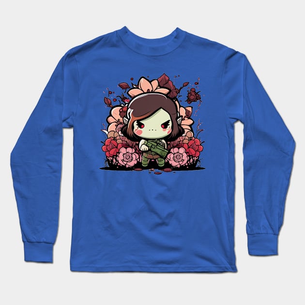 Flowery Jill Long Sleeve T-Shirt by mafiatees.intl